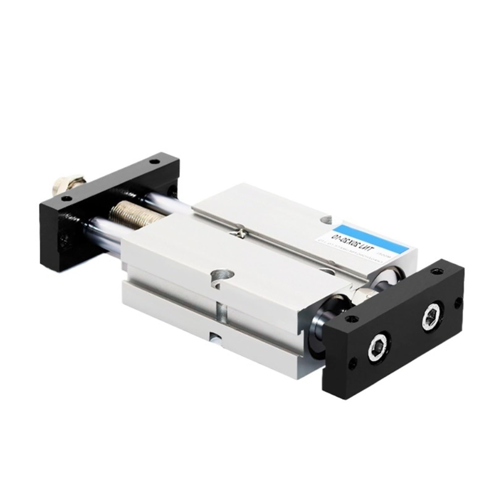 1 szt. podwójny pręt TNJ typ pneumatyczny cylinder otwór 10 16 20 mm skok ze stopu aluminium 10 ~ 200 mm cylinder pneumatyczny regulowany skok (TNJ20x100-50)