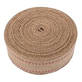 SEWACC Ruban Sangle Jute Naturelle Rayures pour Tapisserie Chaise...