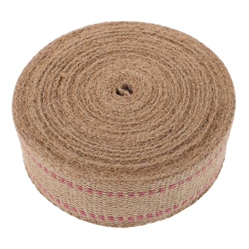 Ruban sangle jute naturelle à rayures pour la rénovation de chaise - 2
