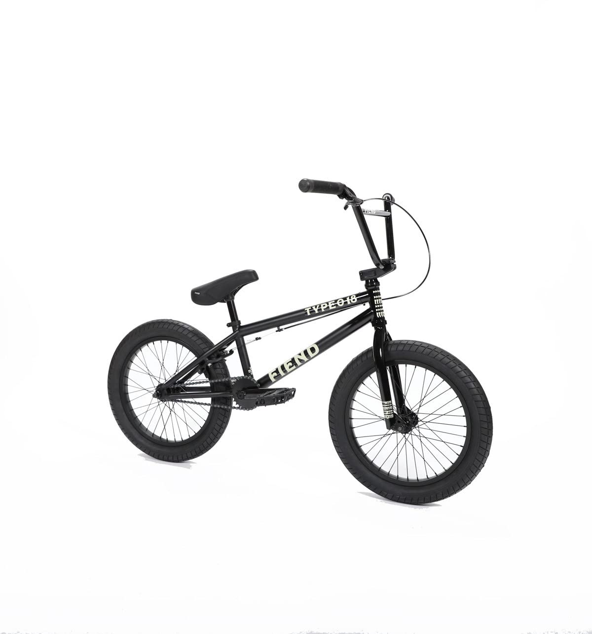 Fiend BMX Tipo O 18" Gloss Black/Grey Fade Freestyle BMX, Unisex Adulto, Brillo Negro y Gris