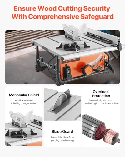 VEVOR 15A Portable Table Saw