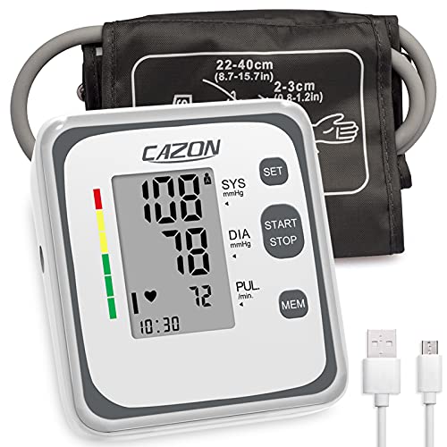 CAZON Upper Arm Blood Pressure Monitor - Accurate Measurements for Home Use