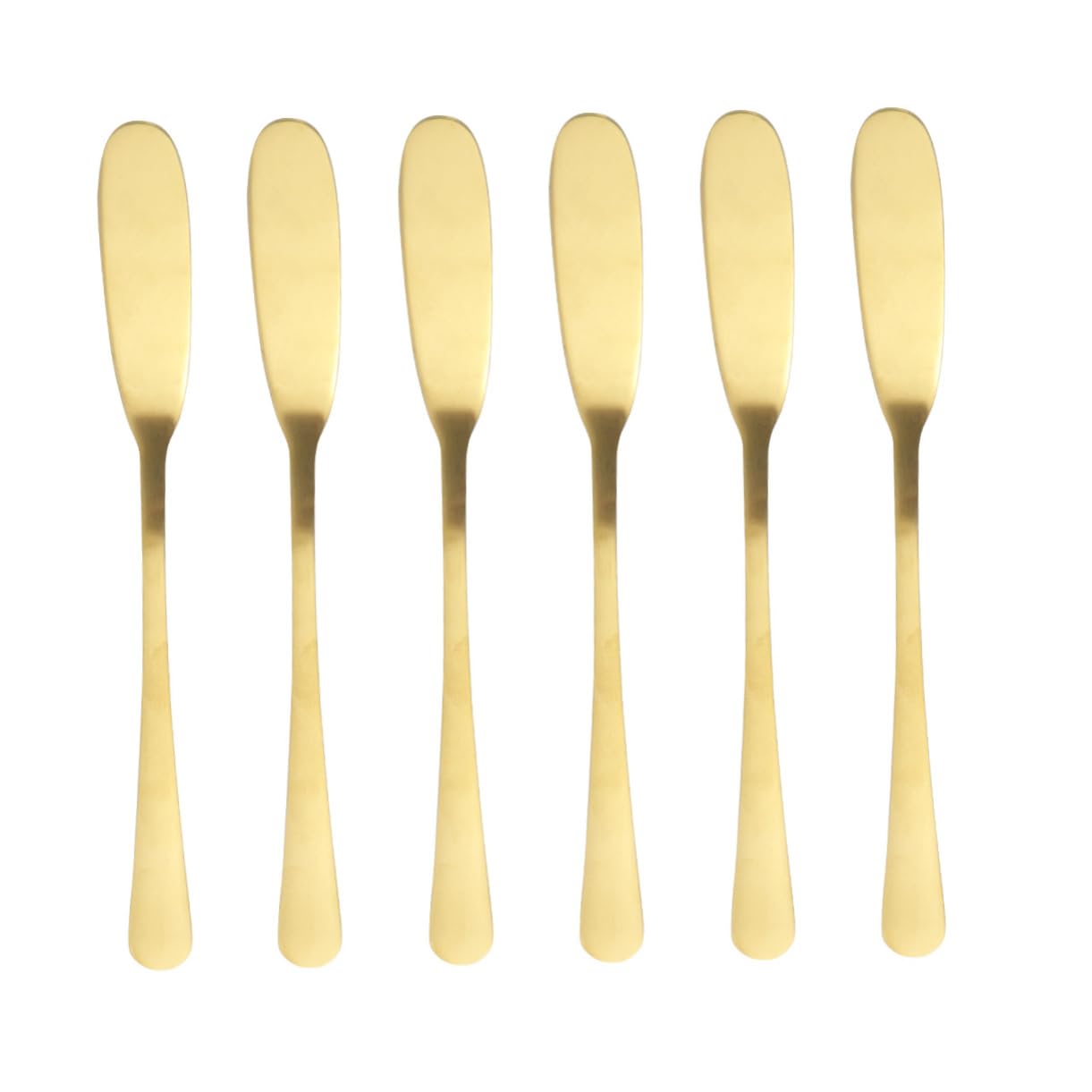 ABOOFAN 6Pcs Stainless Steel Butter Spreaders Cream Knives for Spreading Cheese Jam and Cake Baking Tools for Restaurants and Catering