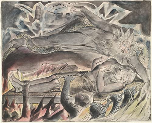 Tableaux Graffiti Art Mural Evil Dreams William Blake - Œuvre Intense pour Déco Murale