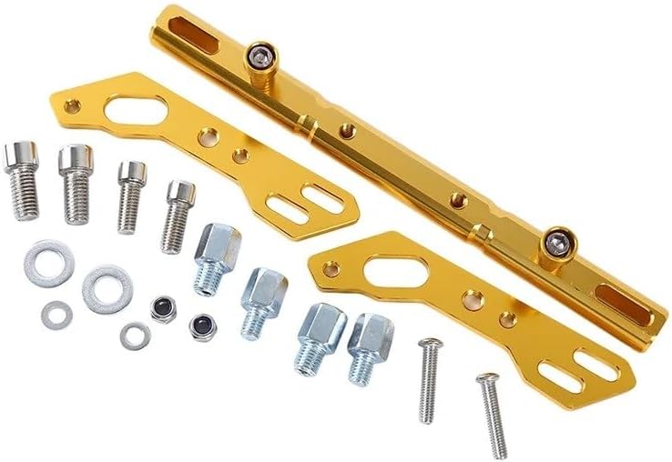 オートバイミラーシート多機能延長バーバランスクロスステアリングホイール自転車ハンドルバー バイク クランプバー(Yellow1)