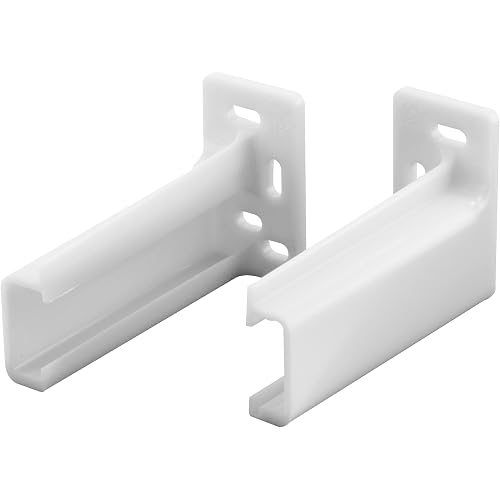 Prime-Line R 7265 Drawer Track Back Plate, 3/8 In. x 1 In., Off-White | Plastic, 36 Pair