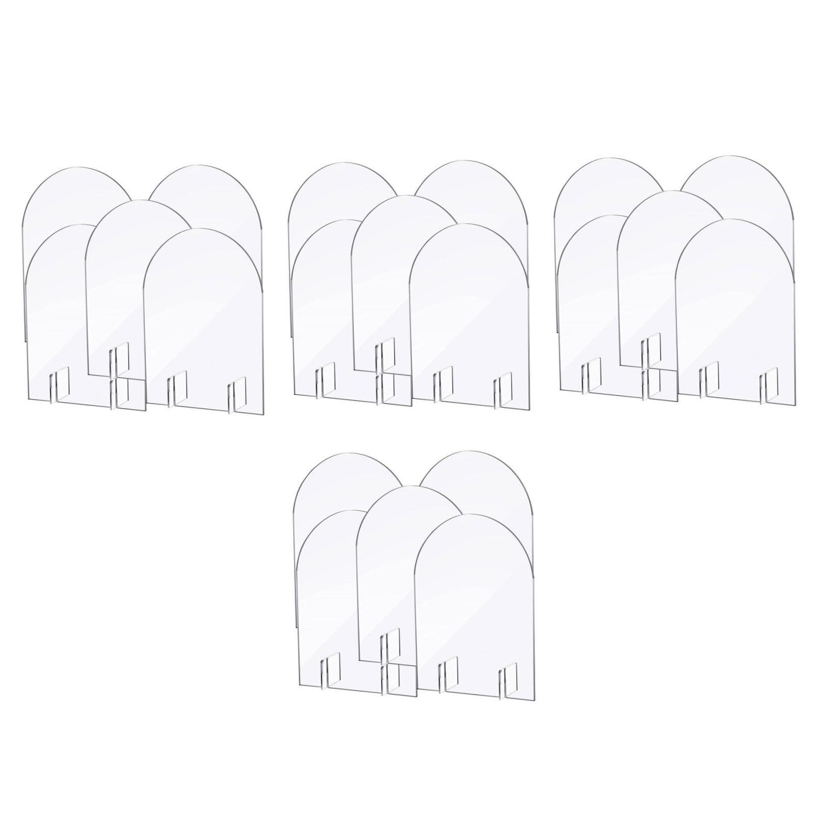VICASKY 20 Stck. Teiliges Tischkarten Transparente Blanko Platzkartenhalter für Hochzeit Party Restaurant Stabile Sichere Namensschilder für Tischnummern Menüs Einfache Beschriftung