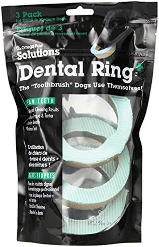 Omega Paw Dog Dental Ring Solutions, 3-Pack, Small