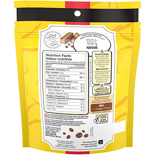 Coffee Crisp Nestle Minis, 180G/6.3 Oz. Bag (Imported From Canada) #TOP3