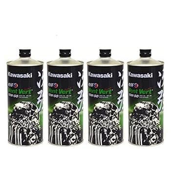 Kawasaki エンジンオイル (冴強)3本 10W-50 オイルフィルター カワサキ 在庫有り 当日発送 エンジンオイル 交換4点セット