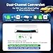 CarlinKit 4 in 1 CarPlay AI Box Android 13.0 for OEM Wired CarPlay and Wired Android Auto. for HDMI Connection, Netflix, YouTube, TikTok, Online Update, Split-Screen and Dual-Channel Switching
