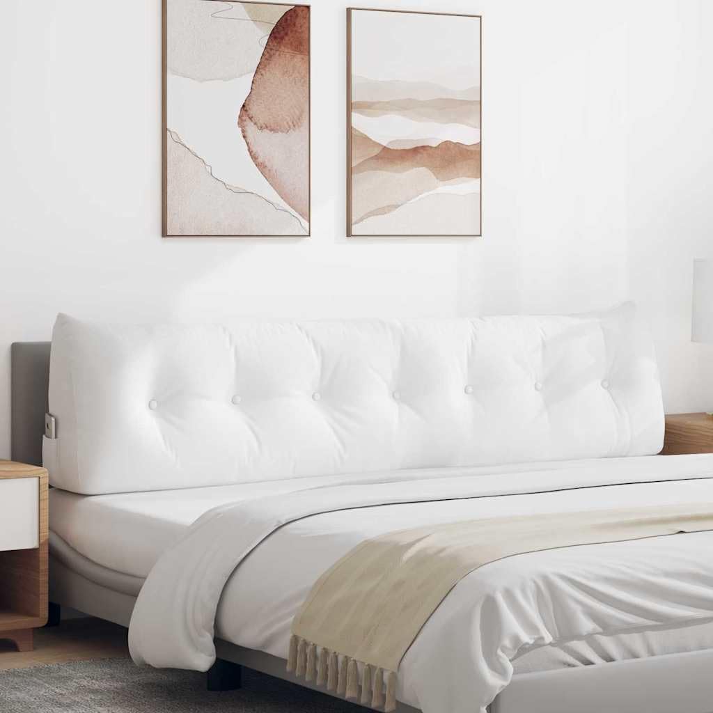 Coussin de dossier contre le mal de dos blanc ergonomique en polyester