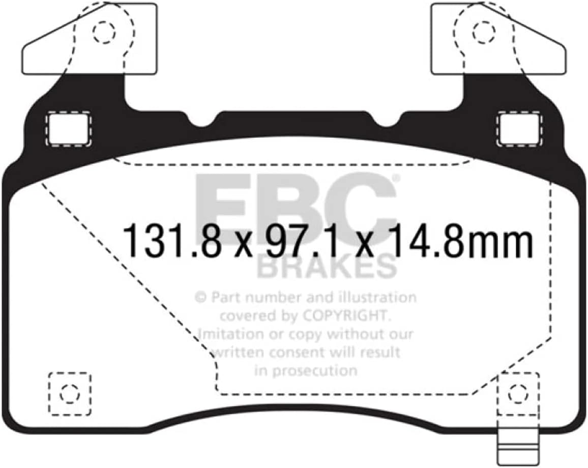 EBC Brakes DP43028R Yellowstuff Performance Brake Pad