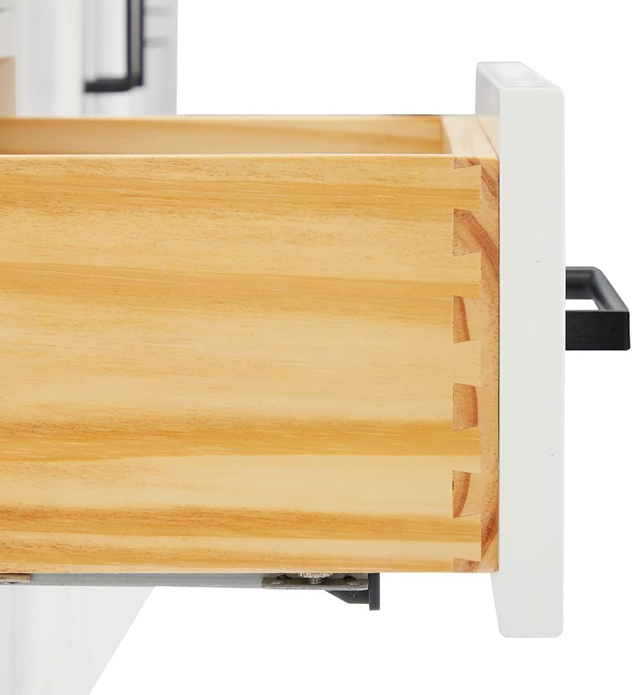 Close-up of a dovetail drawer joint