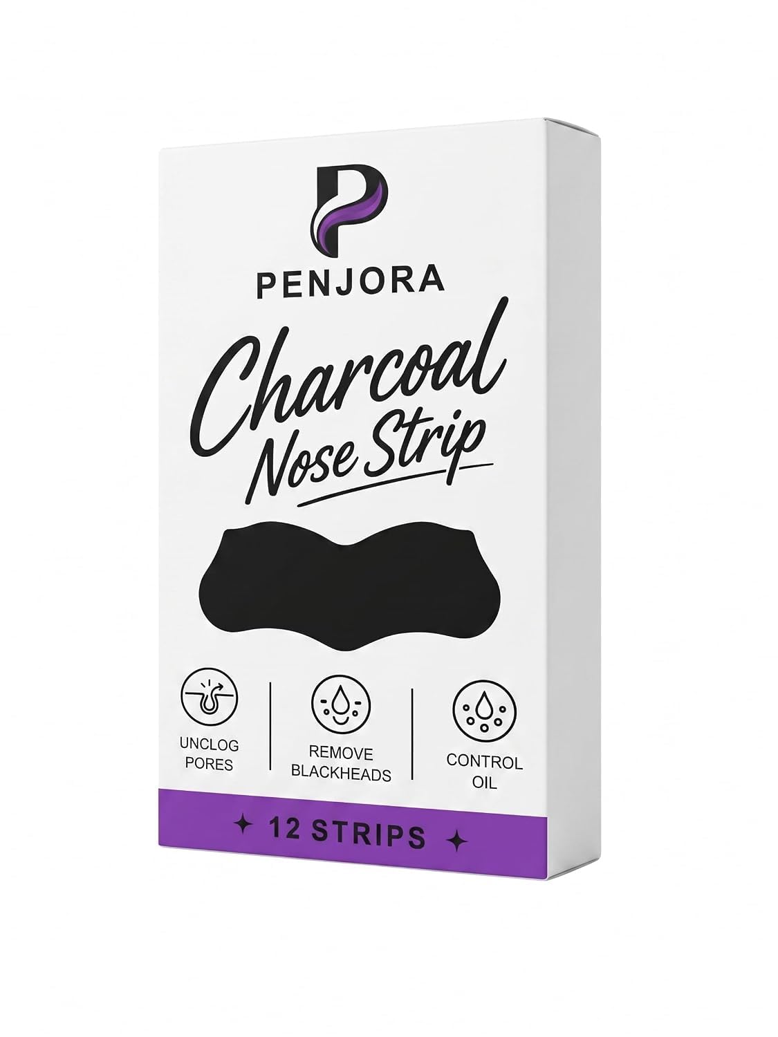 Charcoal Nose Strip for Blackhead Removal, 12 Strips | Unclogs Pores, Controls Oil-image-49