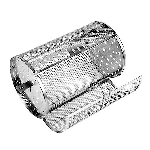 CIYODO Rotating Grilling Rack Grilling Accessory Kit 14x23cm Peanut Roasting Cage Stainless Steel