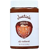 Chocolate Hazelnut Butter by Justin's, Organic Cocoa, No Stir, Gluten-free, Responsibly Sourced, 16oz Jar
