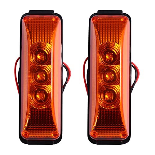 2 Peças Led Luz De Freio De Freio Licença Luz Traseira Luz De Pisca Amarela Luz De Freio Para Caminh