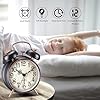 YsyYey Réveil analogique vintage à double cloche, 10 cm, design rétro avec veilleuse, réveil de table analogique à piles avec sonnerie forte, réveil à l'ancienne pour chambre à coucher #2