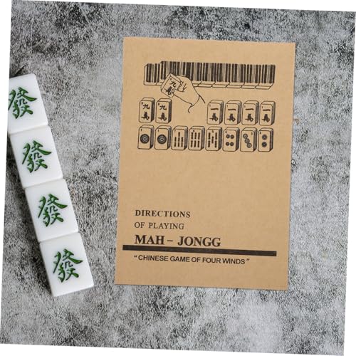 Guía de Aprendizaje de Mahjong BESPORTBLE 3pcs miniatura 5