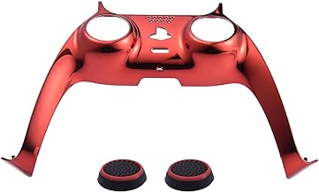 Yuxinkang DIY Replacement Decorative Trim Shell For Controller, Controller Face Plates Replacement For PS5, Chrome Clip Shell For PS5 Controller, Plates Cover For PS5 Controller