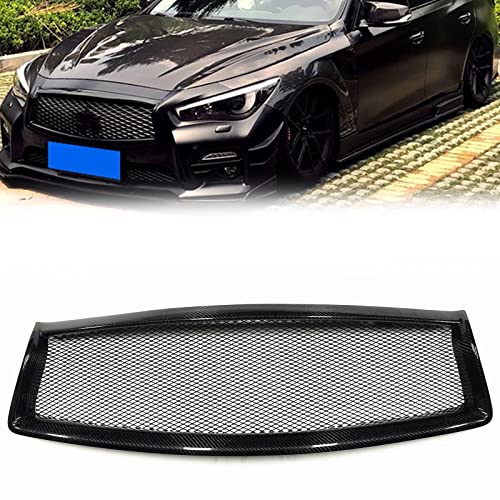 Grille avant Infiniti Q50 vieillissante ? Remplacez par notre calandre carbone nid d'abeille