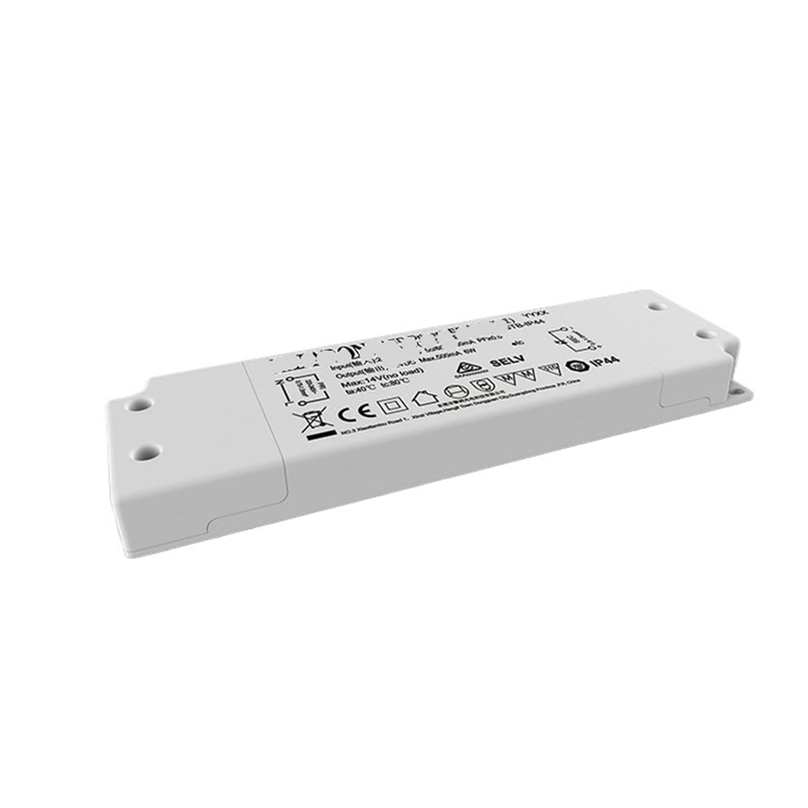 Alimentation 12V transformateur LED extra plat 6W IP44 pour éclairage miroir salle de bain