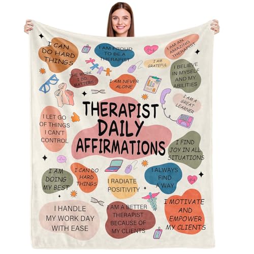 Cobertor de presentes de terapeuta, presentes de terapeuta de saú...