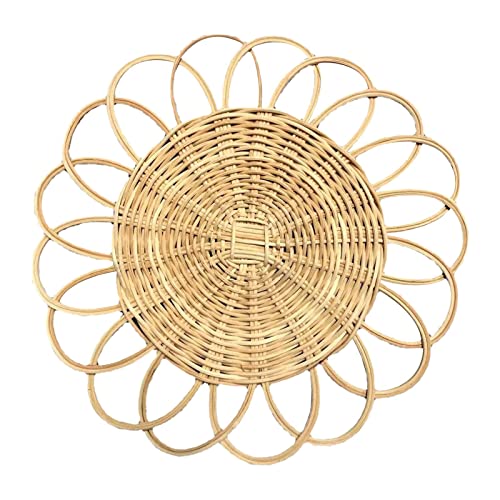 JISADER Cesta Colgante Decorativa de Mimbre para Decoración de Cestas de Arte de Pared para