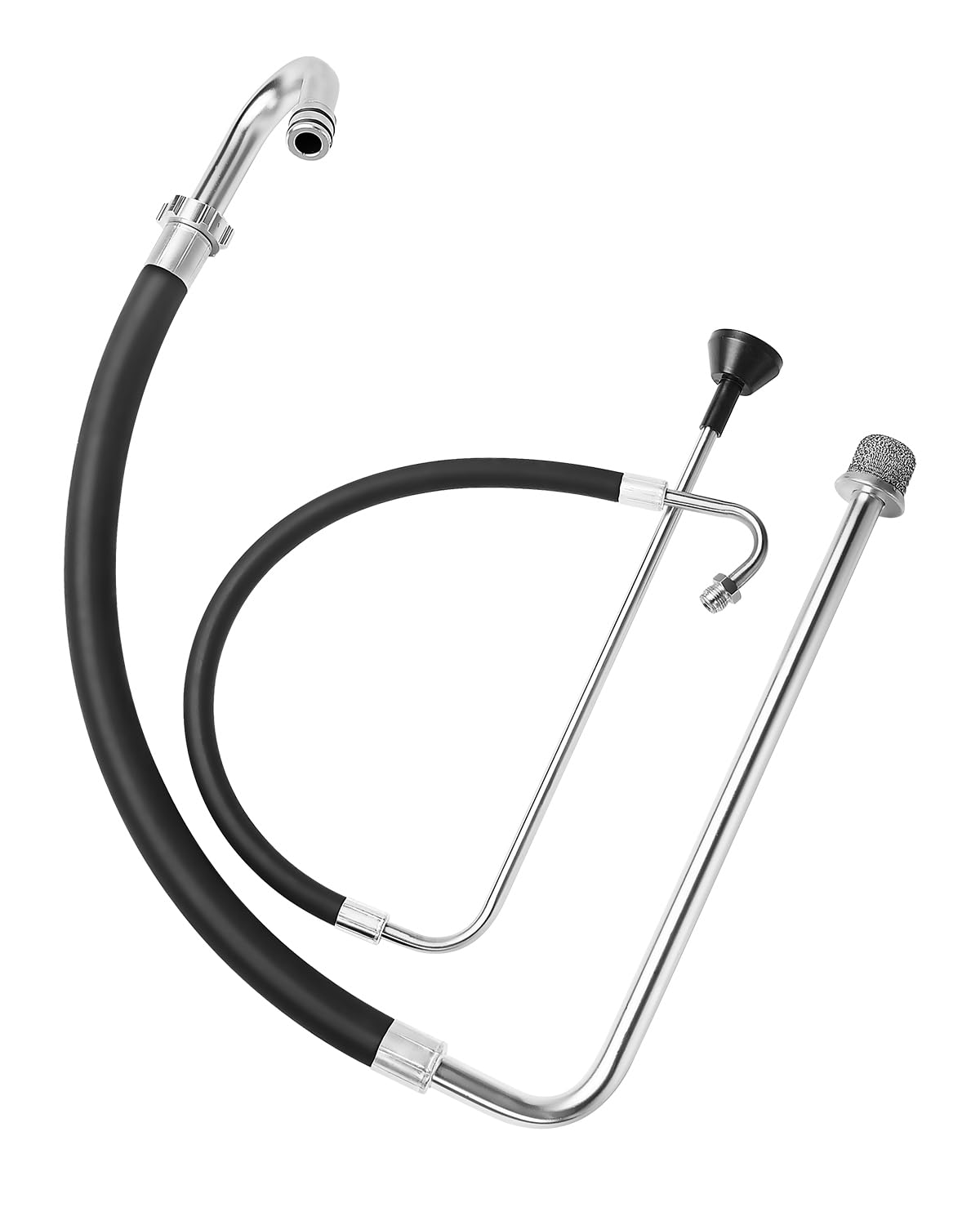 VEVOR Suction Hose Tube and Reflux Line Sets, Aluminum Alloy an Rubber Suction Hose and Reflux Line Set, Paint Sprayers Tool Part, Compatible with Multiple Airless Spraying/Line Painting Machine