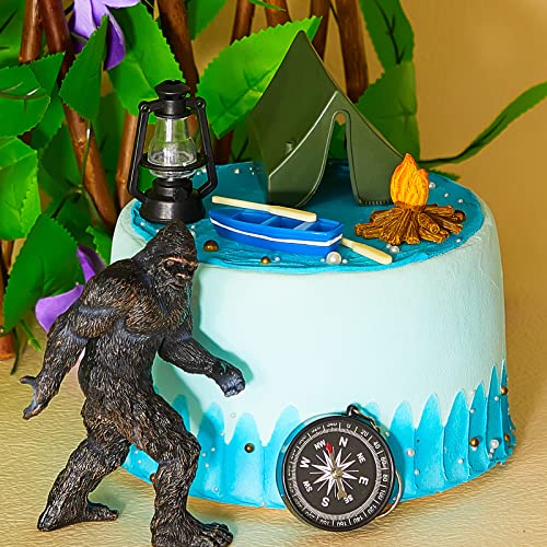 12 Pcs Bigfoot Camping Cake Topper Include Bigfoot Statue Bigfoot Themed Party Cake Decor Camping Cake Decoration Sasquatch Bigfoot Figure For Kids Adults Camper Forest Theme Birthday Party Supplies #TOP2
