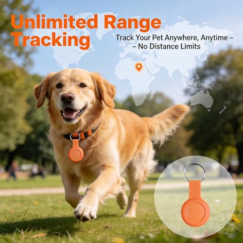 Dog Tracker, GPS Tracker for Dogs with Real-Time Location, No Monthly Fee, No SIM, IP68 Waterproof Ultra-Slim Lightweight with Holder, 365-Day Battery,for Android and iOS - image 4