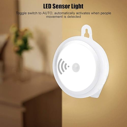 Miniatura 3 de Luz nocturna colgante, funciona con pilas, sensor de movimiento humano LED con sensor de movimiento automático del anochecer al amanecer, mini luz