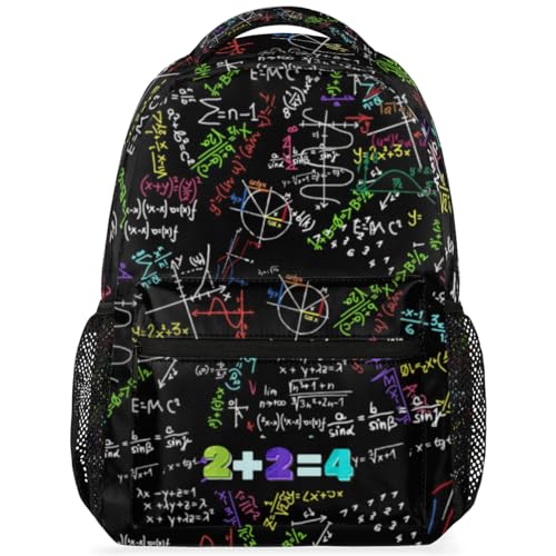 Kids School Backpacking Mathematical Formula Color Backpack for Teens Girls & Boys Middle School Aesthetic Students Bookbag 16 in Cute Lightweight Gym Travel Bag Sports Schoolbag2