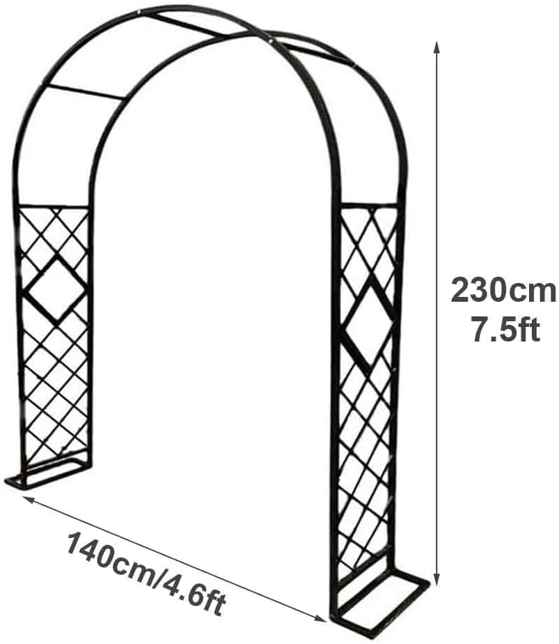 Tonnelle de jardin en métal blanc pour arche décorative - 7