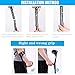 Forearm Crutches Non Slip Adults Telescopic Crutches Open Cuff Crutches Medical Walker Rehabilitation Crutches,Black (Color : Black)
