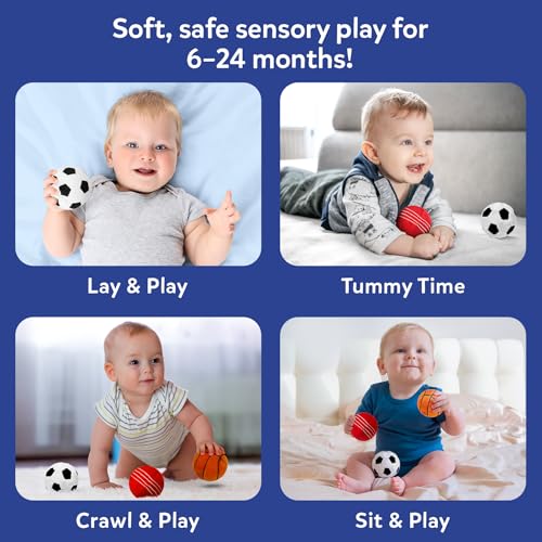 Image of Skillmatics Plush Sports Bag Playset (3 Pc) - Soft Sensory Balls