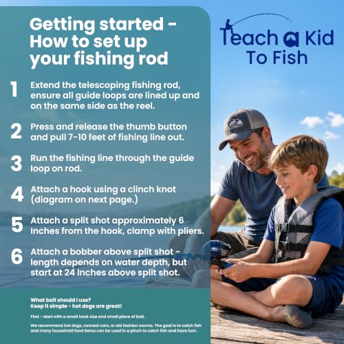 Kids Fishing Pole & Tackle Box Kit - Complete Beginner Set, Ages 4-12 - image 9
