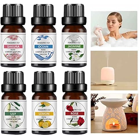 MISOYER Diffuser Essential Oil Set, Water Soluble Fragrance Oil Stocking Goodie | Home Accessories 10ml Scented Oil Set for Homes Offices Cars Diffusers Cover