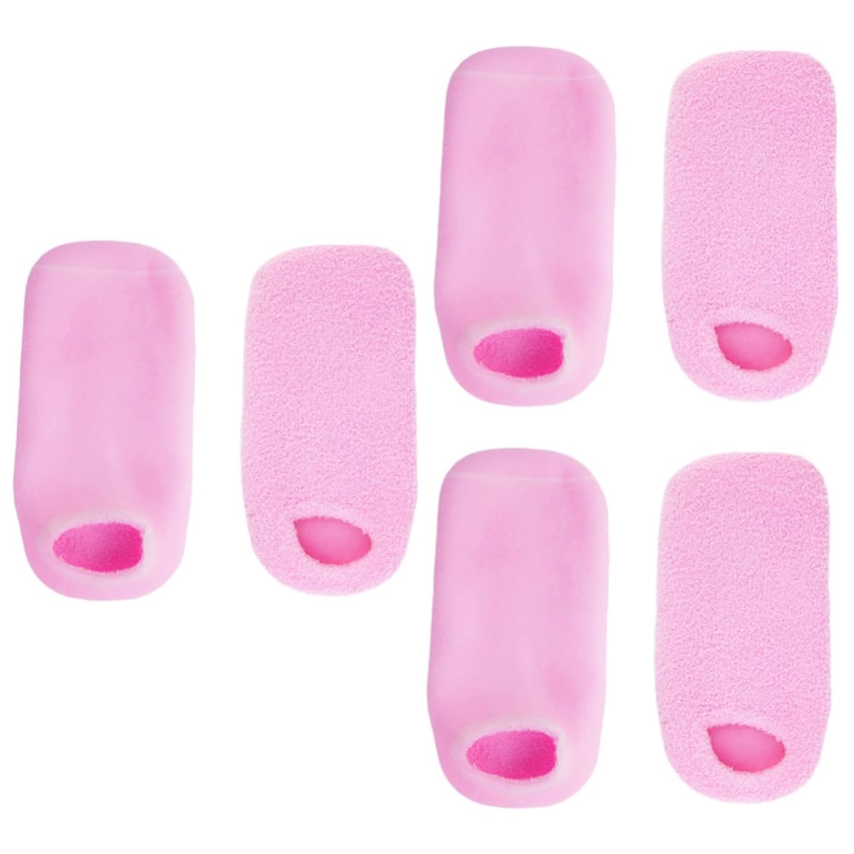 FRCOLOR 3pares Calcetines De Gel Hidratantes Exfoliantes Para Pies Agrietados Suavizan y Regeneran La Piel Para Relajación y Cuidado De Rosa Color Rosa