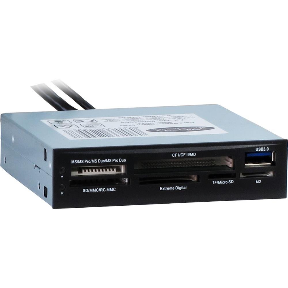 Inter-Tech CI BK, 88884054 AC Card Reader 3.5 Inches Internal USB 3.0