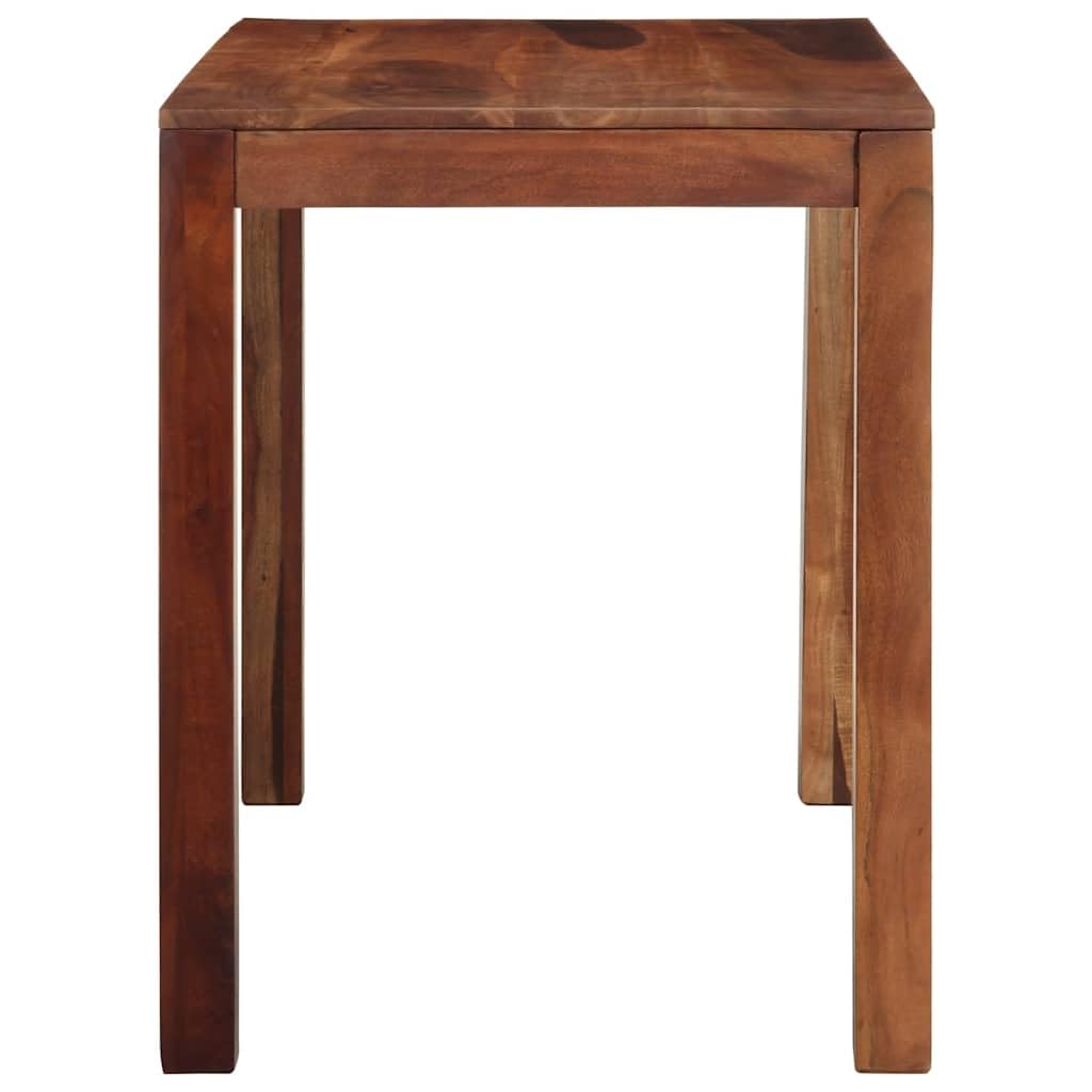 Tavolo da Pranzo 120x60x76 cm in Legno Massello di Acacia | Mobile rettangolare in legno di acacia con finitura ambra per sala da pranzo e cucina, ideale per 4 persone.