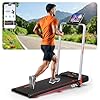 Wenoker Treadmill for home with slope, walking path up to 12 km/h, Treadmill foldable with 12 preset programs, electric treadmill with LED display, remote control and app