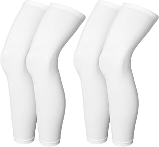 Compression Leg Sleeve Full Length Leg Sleeves Sports Cycling for Men Women, Running, Basketball