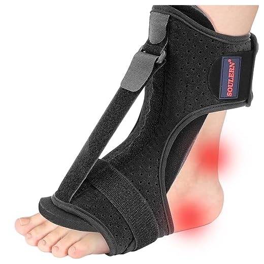 Plantar Fasciitis Night Splint Drop Foot Orthotic Brace,Improved Dorsal Night Splint for Effective Relief from Plantar Fasciitis, Achilles Tendonitis, Heel and Ankle Pain with Hard Spiky Massage Ball