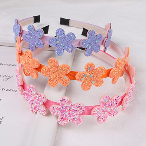 Ooosonlu Toddler Headband With Bow Little Girl Headbands Glitter Headband For Girls Headband For Little Girl Hair Accessories Sparkly Hair Bands For Kids #TOP2