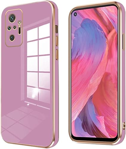Miniatura 5 de Compatible con Redmi Note 10 Pro Funda de silicona rosa, chapado en funda para teléfono Xiaomi Redmi Note 10 Pro, funda delgada y suave a prueba de