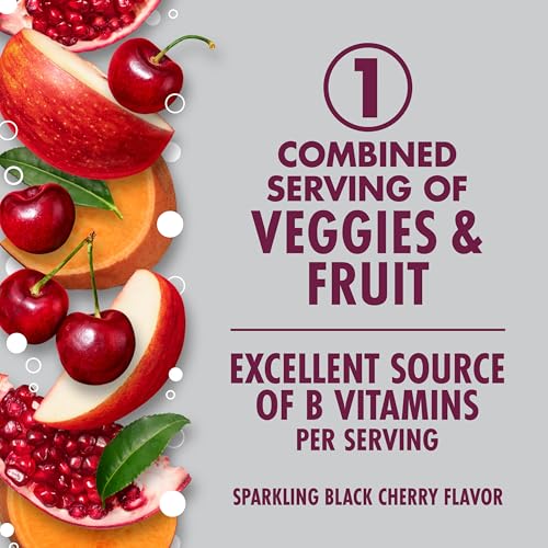 Image of V8 +ENERGY Black Cherry Energy Drink, 11.5 fl oz Can (Pack of 4)