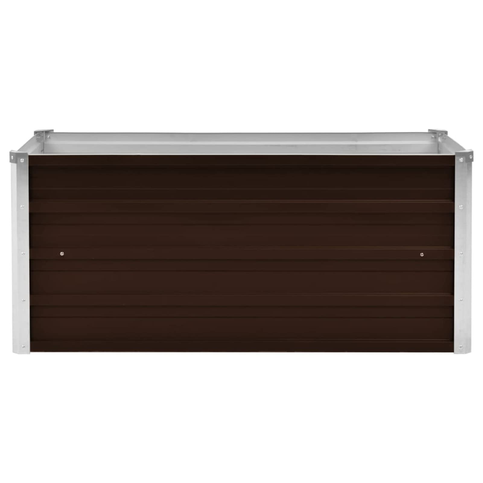 ShGaxin Arriate, Tavolo Da Coltivo, Orto Domestico, Coltivazione Di Piante Aromatiche, Arriate Da Giardino, Acciaio Zincato Marrone 100x40x45 cm