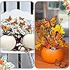 24 Pcs Monarch Butterfly Decorations 4 Size Artificial Monarch Feather Fake Butterfly Picks Crafts with Wire for Wall Flower Pot Spring Floral Party Home Decor(Orange) #4